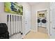 Convenient laundry room with modern washer and dryer units, and stylish decor at 4365 E Brusca Way, Pahrump, NV 89061