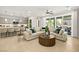 Bright and airy living room featuring modern furnishings and access to the outdoor patio at 4365 E Brusca Way, Pahrump, NV 89061