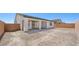 Open backyard space ready for landscaping and outdoor activities at 4450 E Brusca Ct, Pahrump, NV 89061