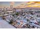 An aerial view of the property reveals its prime location near the city with beautiful mountain views at 615 N 4Th St, Las Vegas, NV 89101