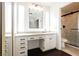 Well-lit bathroom with a spacious vanity, sleek fixtures, and a modern shower at 6330 Spring Meadow Dr, Las Vegas, NV 89103
