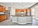 Large kitchen island with granite countertops, stainless appliances, and ample cabinet space at 9271 Martel Ave, Las Vegas, NV 89148