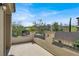 An outdoor balcony overlooks the neighborhood with wrought iron fencing at 11856 Barona Mesa Ave, Las Vegas, NV 89138