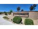 Fox Hill Park community sign surrounded by desert landscaping and greenery at 11856 Barona Mesa Ave, Las Vegas, NV 89138