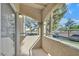 Comfortable outdoor balcony with nice railing and exterior view at 230 Mission Newport Ln # 104, Las Vegas, NV 89107