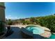 Backyard featuring a spa at 2386 Hardin Ridge Dr, Henderson, NV 89052