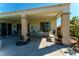 Backyard patio featuring a spa at 2386 Hardin Ridge Dr, Henderson, NV 89052