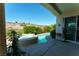 Backyard featuring a patio, a spa and a pool at 2386 Hardin Ridge Dr, Henderson, NV 89052