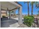 Relaxing covered patio area offering shade and serene views of the yard at 2512 Libretto Ave, Henderson, NV 89052