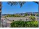 A view from the backyard, looking towards the mountains at 2512 Libretto Ave, Henderson, NV 89052