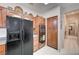 Kitchen featuring black refrigerator and oven at 2801 Byron Dr, Las Vegas, NV 89134