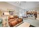 Open-concept space featuring comfortable seating and adjacent dining area at 2801 Byron Dr, Las Vegas, NV 89134