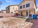 Large backyard featuring a covered patio, some patio furniture, and plenty of space to design your ideal outdoor oasis at 3040 Balcones Fault Ave, North Las Vegas, NV 89081