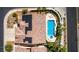 Home featuring pool, spa, and solar panels at 3088 Paseo Mountain Ave, Henderson, NV 89052