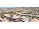 An aerial shot showcases a vibrant neighborhood with lush landscaping and single-Gathering homes at 379 Mano Destra Ln, Henderson, NV 89011