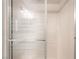 Close up of shower with glass doors at 4016 Stormcrest Dr, Las Vegas, NV 89107