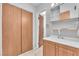 Bathroom with vanity, closet and tile floor at 4386 El Cebra Way, Las Vegas, NV 89121