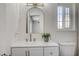 A lovely bathroom with a modern vanity, fresh fixtures, and a peaceful aesthetic at 4496 Skyview Dr, Las Vegas, NV 89104
