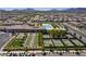 Community with tennis courts, bocce ball, clubhouse, pool, and mountain views in a Primary-planned community at 489 Open Hill Ave, Henderson, NV 89011