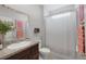 Bathroom showcasing granite countertops and modern decor at 5234 Savannah Rose St, Las Vegas, NV 89149
