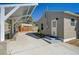 Backyard with covered parking and new landscaping at 524 Hopi Pl, Boulder City, NV 89005