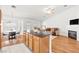 Open kitchen overlooks the dining and living spaces, perfect for entertaining at 5704 Owl Butte Ct, Las Vegas, NV 89149