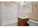 Bathroom featuring vanity, mirror, shower, and toilet at 600 Federal St, Henderson, NV 89015