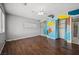 Spacious bedroom featuring hardwood floors and bright closet space at 600 Federal St, Henderson, NV 89015
