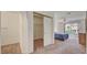 Cozy bedroom with ceiling fan, sliding glass door to balcony, and closet at 7232 Vista Bonita Dr, Las Vegas, NV 89149
