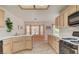 Kitchen with ample counter space, a breakfast bar, and a cozy dining nook at 7232 Vista Bonita Dr, Las Vegas, NV 89149