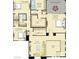 Second floor plan with owner's suite, covered deck, lounge, laundry, and 3 bedrooms at 754 Tallgrass St, Las Vegas, NV 89138