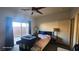 Spacious bedroom with access to the yard through sliding doors at 864 Chianti Way, Mesquite, NV 89027