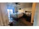Bedroom featuring a four poster bed and sliding doors to the outside at 864 Chianti Way, Mesquite, NV 89027
