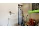 Utility area featuring water heater, mounted hardware, and storage, optimizing space and functionality at 864 Chianti Way, Mesquite, NV 89027
