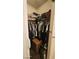 Walk-in closet offering shelves and hanging storage for organization at 864 Chianti Way, Mesquite, NV 89027