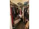 Walk-in closet offering shelves and hanging storage for organization at 864 Chianti Way, Mesquite, NV 89027