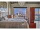 Bedroom with city views and an ornate bed frame at 900 S Las Vegas Blvd # 1208, Las Vegas, NV 89101