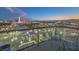 Balcony view with city skyline, metal chairs, and beautiful sky, perfect for outdoor relaxation at 900 S Las Vegas Blvd # 1208, Las Vegas, NV 89101