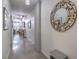 Hallway featuring contemporary design elements, pendant lights, artwork, and a decorative mirror at 900 S Las Vegas Blvd # 1208, Las Vegas, NV 89101