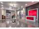 Stylish lobby area showcasing modern decor, a reception desk, artwork, and sleek furnishings at 900 S Las Vegas Blvd # 1208, Las Vegas, NV 89101