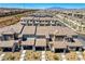 An aerial view showcases the neighborhood featuring rows of well-maintained homes at 10773 Bede Ct, Las Vegas, NV 89166
