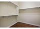 Spacious walk-in closet with lots of storage and wood floors at 11157 Sandy Grove Ave, Las Vegas, NV 89144