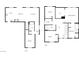 Floor plan showcasing the layout of the 2-story house including bedrooms, bathrooms, and living areas at 2125 Stone Well Rd, North Las Vegas, NV 89031