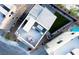 Aerial view showcases the home's rooftop deck, manicured lawn, and outdoor amenities at 2151 Noble Perch St, Las Vegas, NV 89138