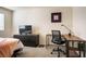 Comfortable bedroom with desk and workstation area at 2629 Mocha Pearl Ct, North Las Vegas, NV 89086