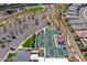 Aerial view of the community's multiple pickleball courts at 2680 Nevada Agave Ln, Las Vegas, NV 89138