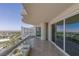 Spacious balcony offering panoramic views, glass railings, and sliding glass doors at 2777 Paradise Rd # 2302, Las Vegas, NV 89109