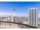 Breathtaking city views of prominent landmarks from this airy balcony, perfect for relaxing at 2777 Paradise Rd # 2302, Las Vegas, NV 89109