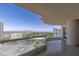 Spacious balcony showcasing breathtaking views of the city, mountains, and green spaces at 2777 Paradise Rd # 2302, Las Vegas, NV 89109