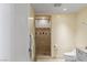 The bathroom offers a modern shower with a bench at 2777 Paradise Rd # 2302, Las Vegas, NV 89109